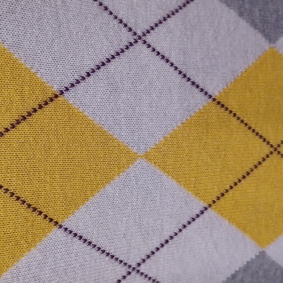 Esprit Lightweight Cotton Argyle V-Neck Sweater NEW- Sz. XS - Picture 8 of 14